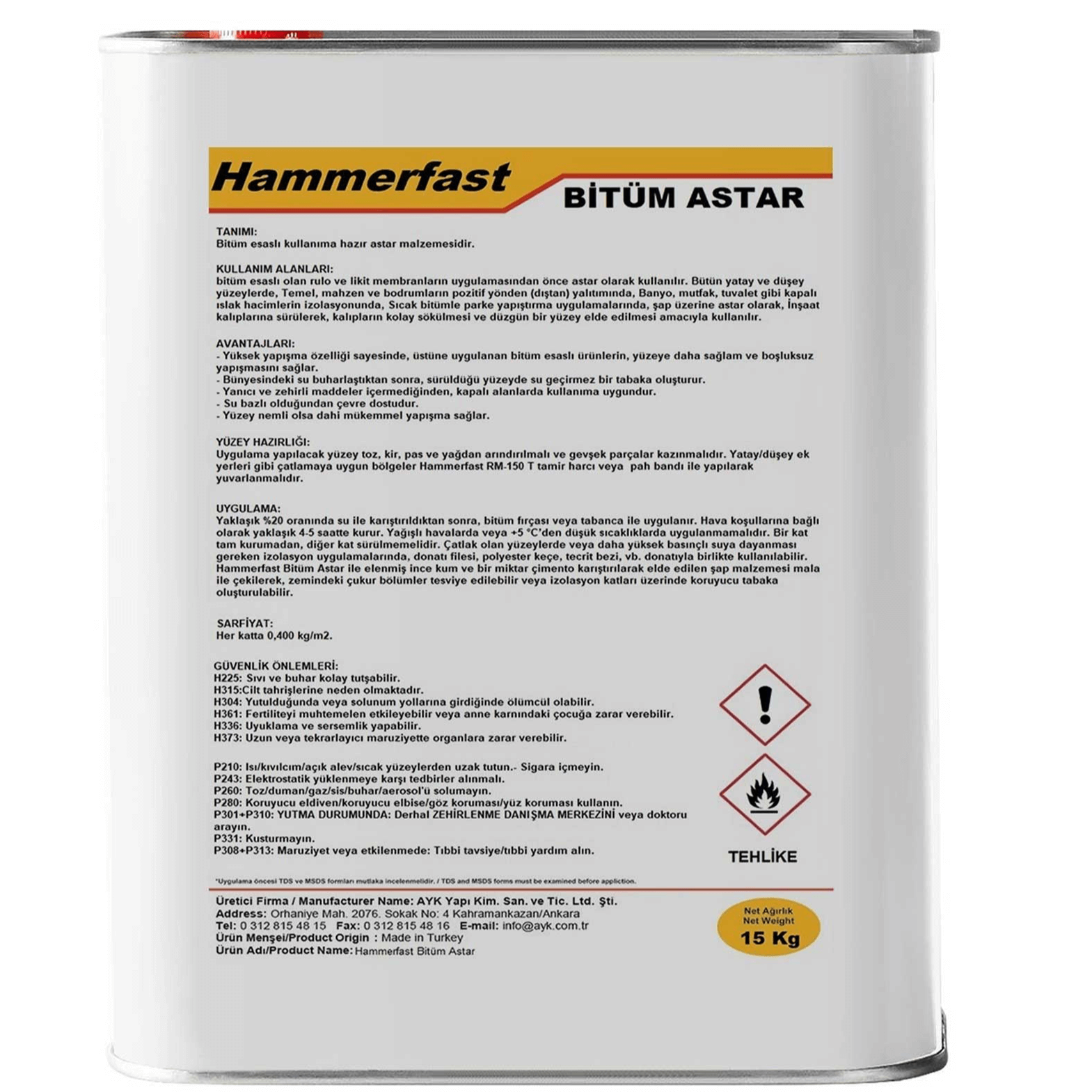 Hammerfast Bitüm Astar